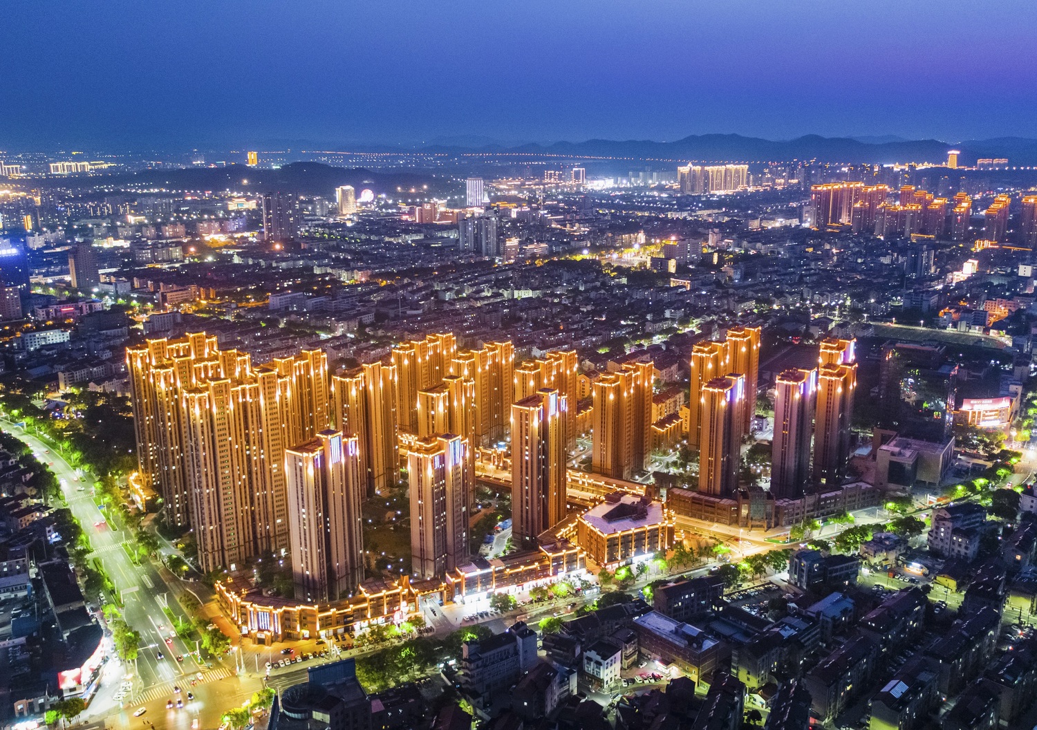 溧阳夜景图片